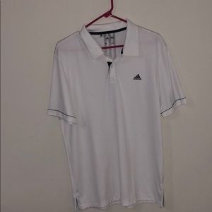 White adidas golf/tennis polo